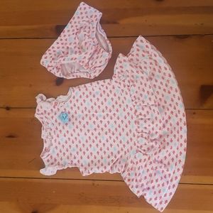 3/$10 - Fish print dress with matching diaper cover